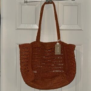 NWT Madewell Brown Woven Tote Bag